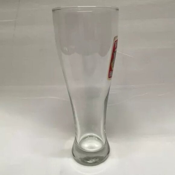 Widmer Brothers Pilsner Glass 9” Beer Stein Clear Red White Black Gold Logo GUC - Picture 8 of 11
